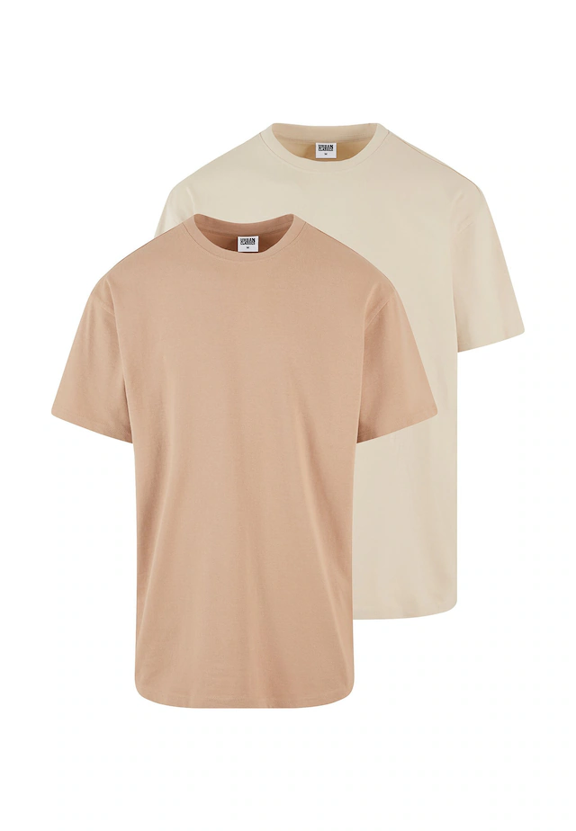 URBAN CLASSICS T-Shirt »Urban Classics Herren Heavy Oversized Tee 2-Pack« 1 Stk.