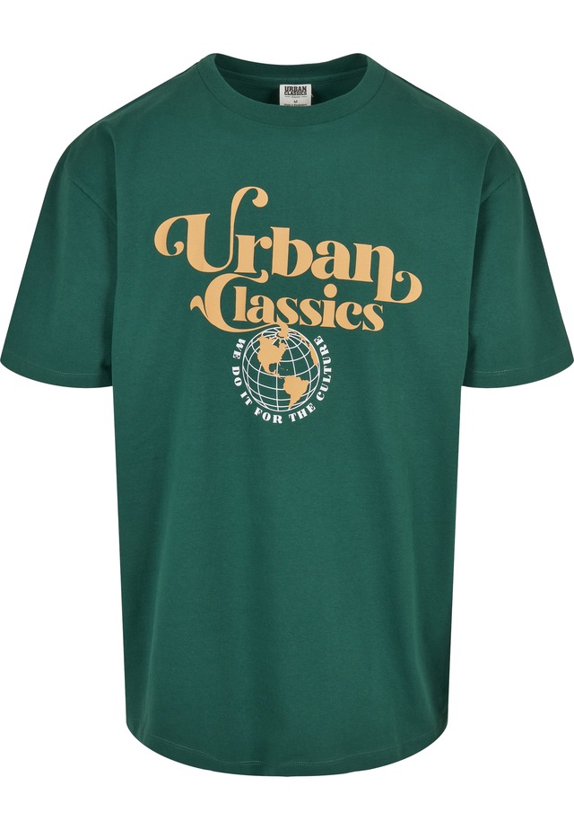URBAN CLASSICS T-Shirt »Urban Classics Herren Organic Globe Logo Tee« 1 Stk.