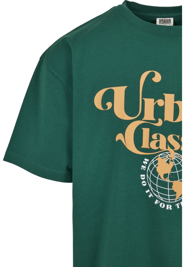 URBAN CLASSICS T-Shirt »Urban Classics Herren Organic Globe Logo Tee« 1 Stk.