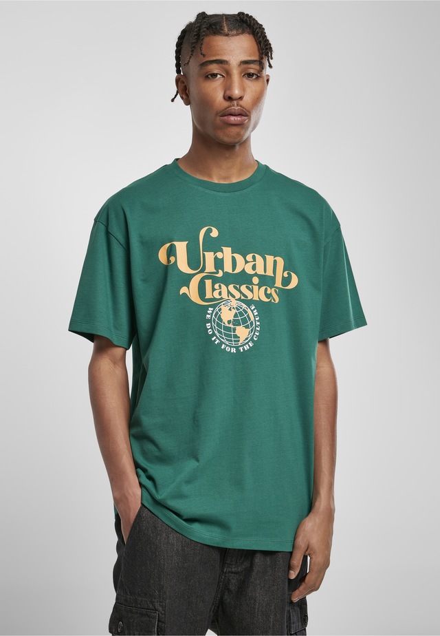 URBAN CLASSICS T-Shirt »Urban Classics Herren Organic Globe Logo Tee« 1 Stk.