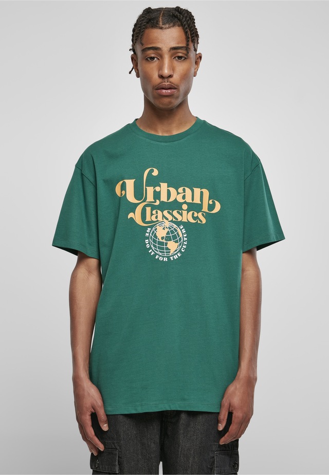 URBAN CLASSICS T-Shirt »Urban Classics Herren Organic Globe Logo Tee« 1 Stk.