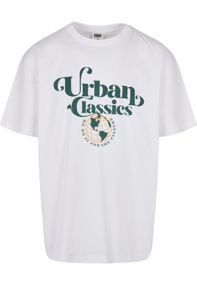 URBAN CLASSICS T-Shirt »Urban Classics Herren Organic Globe Logo Tee« 1 Stk.