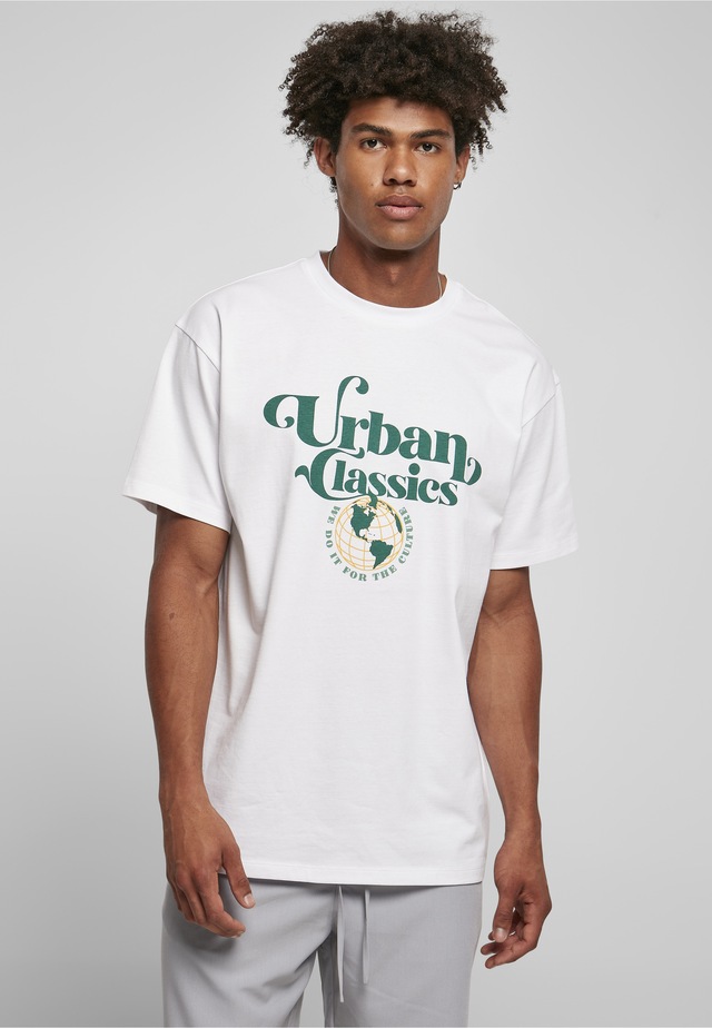 URBAN CLASSICS T-Shirt »Urban Classics Herren Organic Globe Logo Tee« 1 Stk.