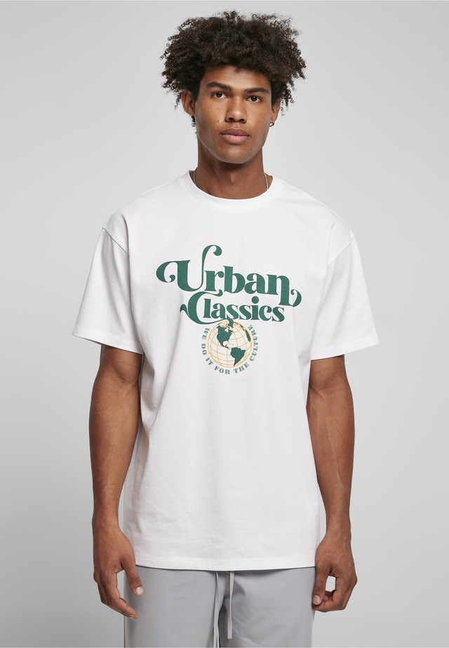 URBAN CLASSICS T-Shirt »Urban Classics Herren Organic Globe Logo Tee« 1 Stk.