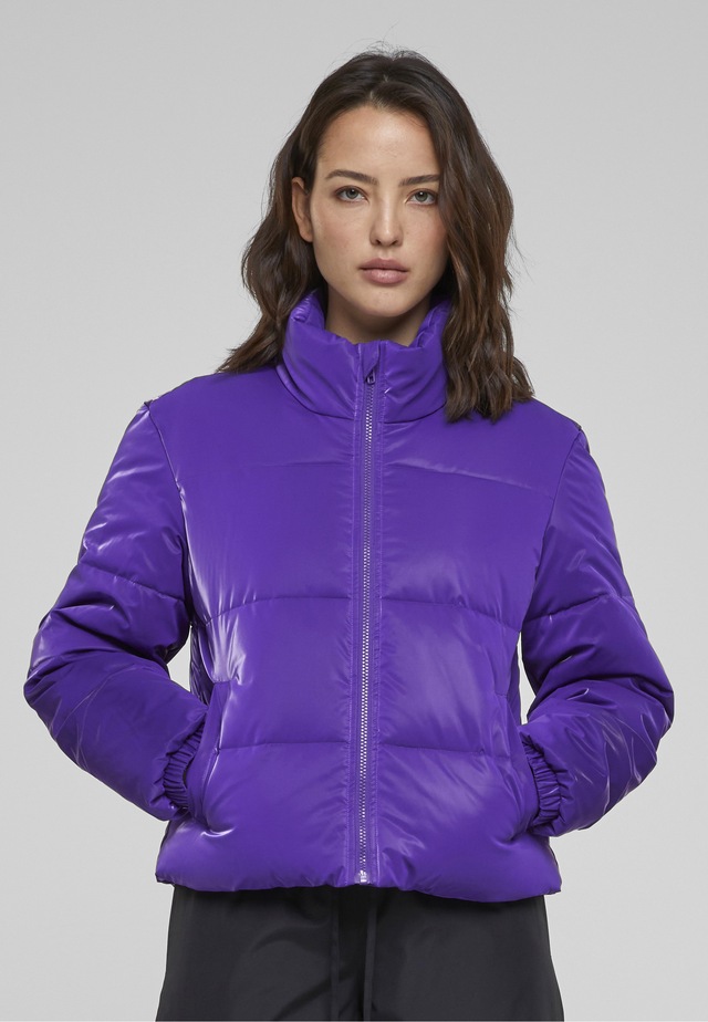 URBAN CLASSICS Winterjacke »Urban Classics Damen Ladies Shark Skin Puffer Jacket« 1 Stk. tlg. ohne Kapuze