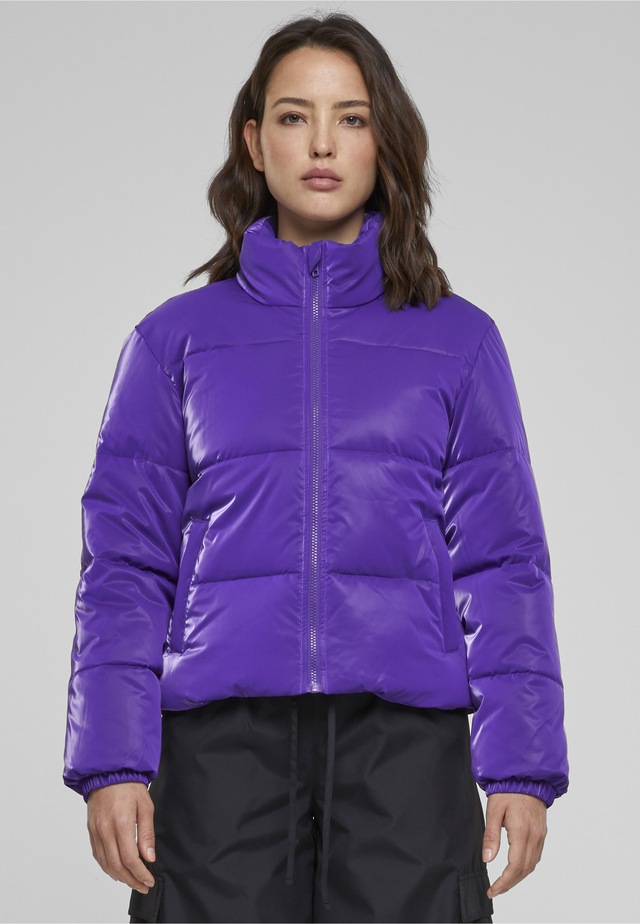 URBAN CLASSICS Winterjacke »Urban Classics Damen Ladies Shark Skin Puffer Jacket« 1 Stk. tlg. ohne Kapuze