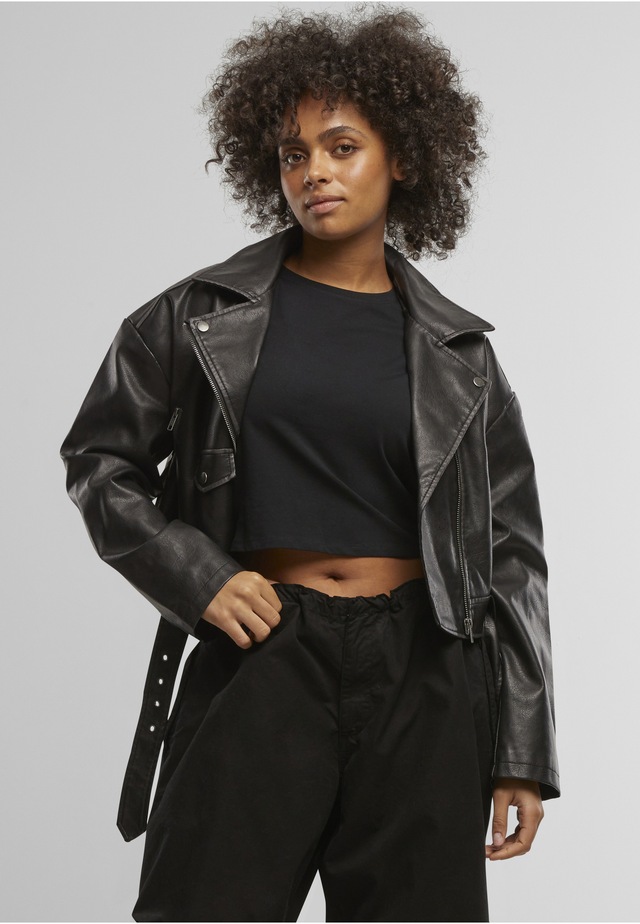 URBAN CLASSICS Ledermantel »Urban Classics Ladies Vintage Jacket«