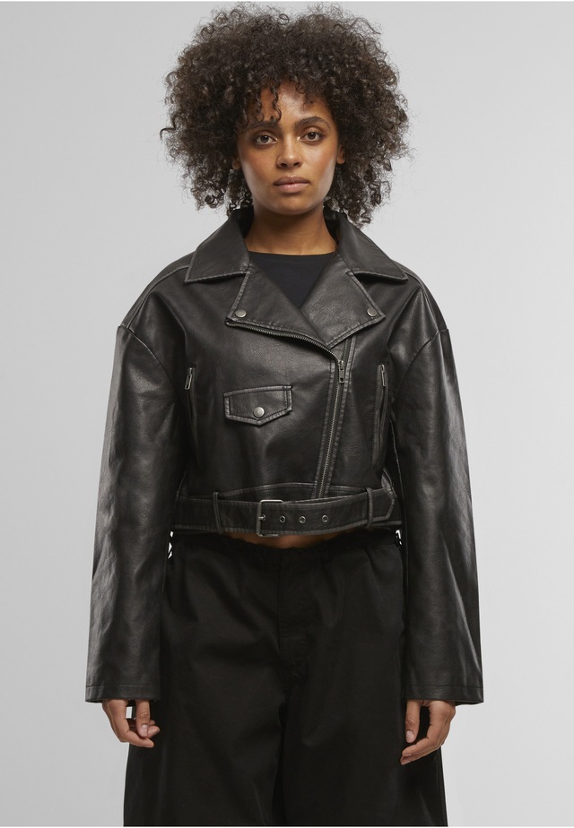 URBAN CLASSICS Ledermantel »Urban Classics Ladies Vintage Jacket«