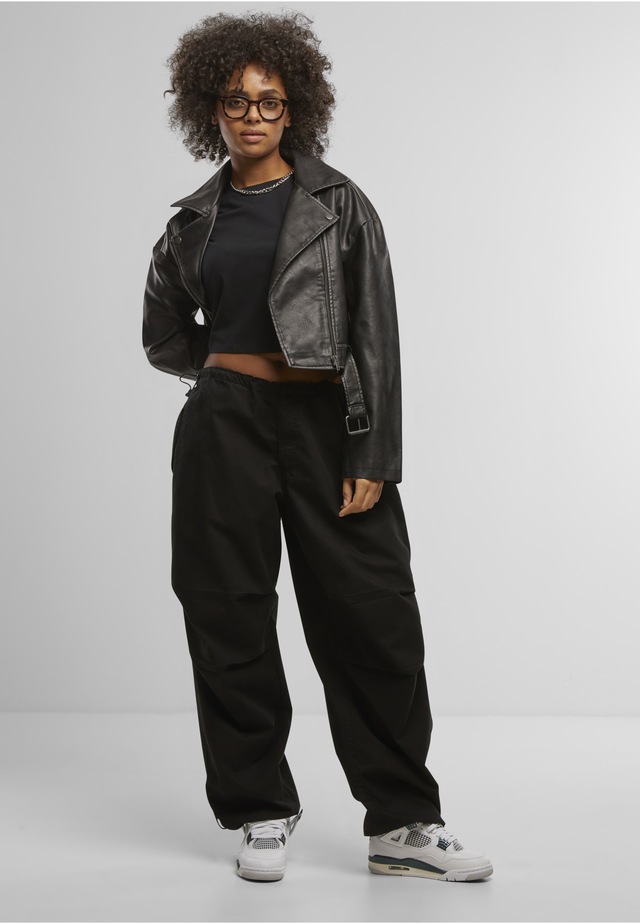 URBAN CLASSICS Ledermantel »Urban Classics Ladies Vintage Jacket«