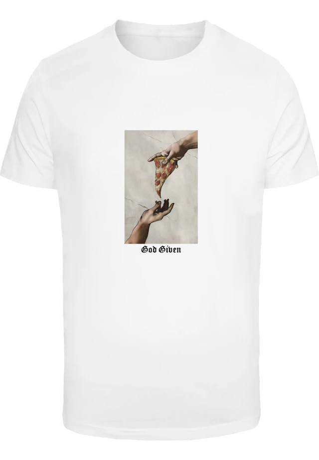 MisterTee T-Shirt »MisterTee Herren God Given Pizza Tee« 1 Stk.