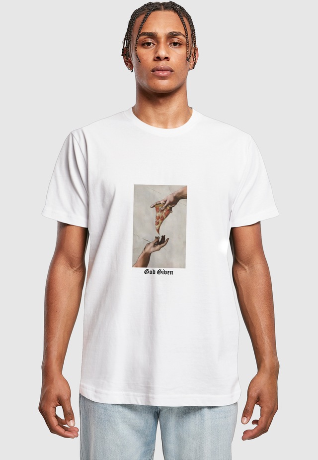 MisterTee T-Shirt »MisterTee Herren God Given Pizza Tee« 1 Stk.