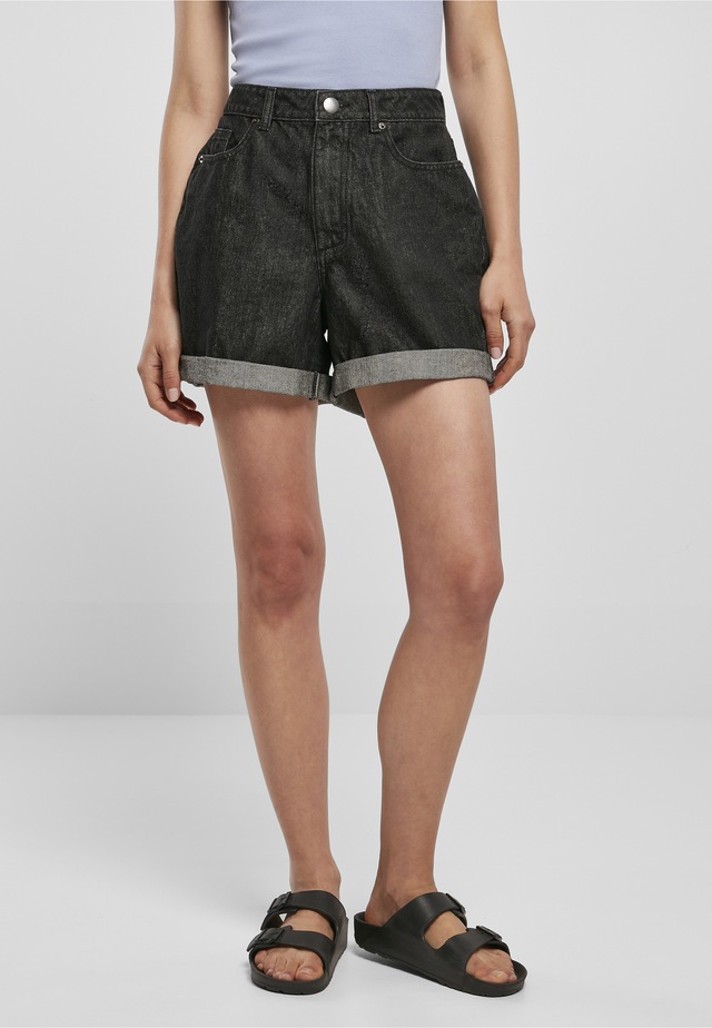 URBAN CLASSICS Stoffhose »Urban Classics Damen Ladies High Waist Boyfriend Shorts«