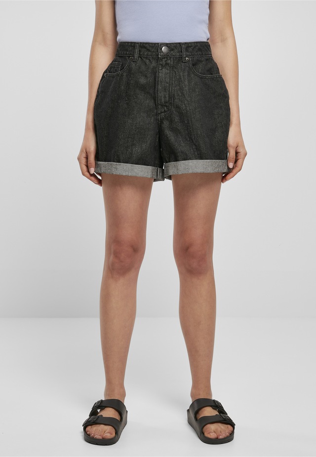 URBAN CLASSICS Stoffhose »Urban Classics Damen Ladies High Waist Boyfriend Shorts«