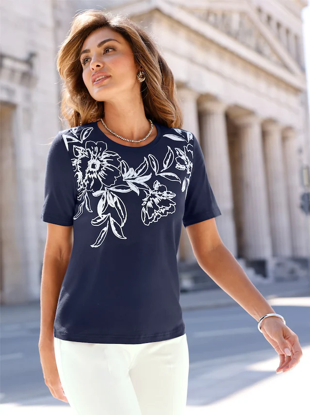 Lady Rundhalsshirt »Kurzarm-Shirt« 1 tlg.