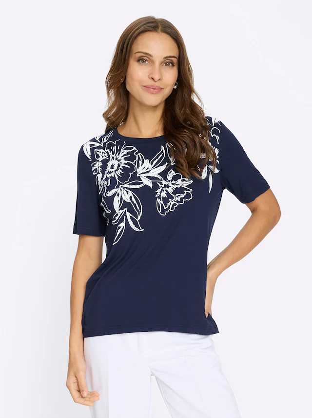 Lady Rundhalsshirt »Kurzarm-Shirt« 1 tlg.