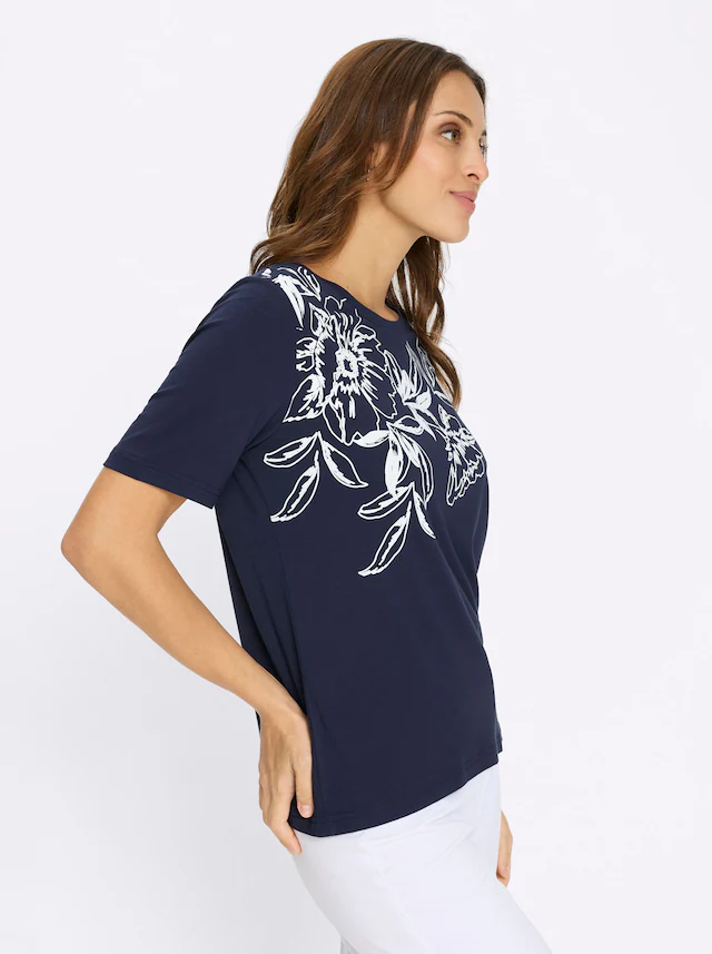 Lady Rundhalsshirt »Kurzarm-Shirt« 1 tlg.