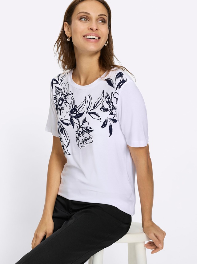 Lady Rundhalsshirt »Kurzarm-Shirt« 1 tlg.