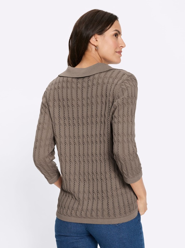 Inspirationen Polokragenpullover »Polopullover«