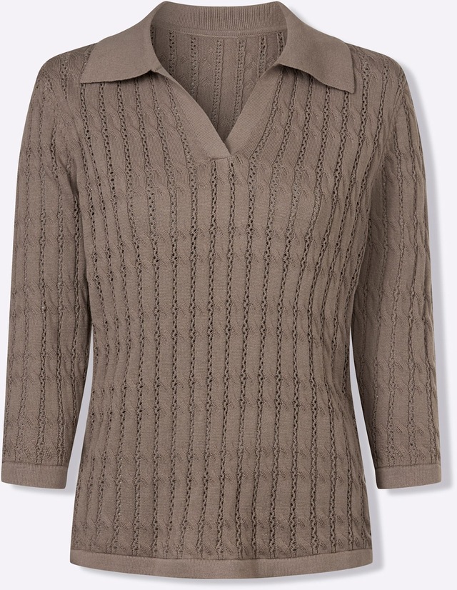 Inspirationen Polokragenpullover »Polopullover«