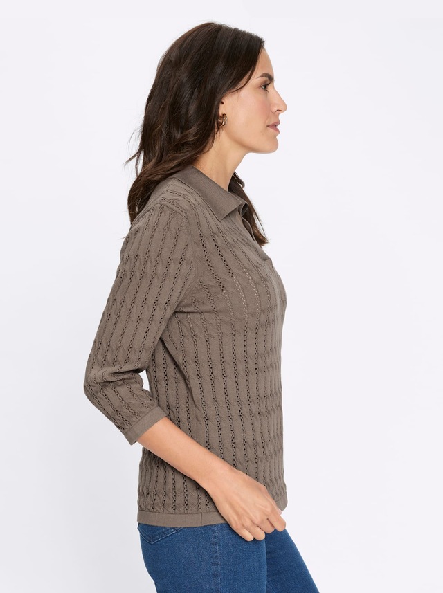 Inspirationen Polokragenpullover »Polopullover«