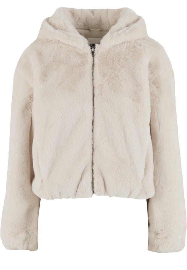 URBAN CLASSICS Sweatjacke »Urban Classics Ladies Full Zip Faux Fur Hoodie«