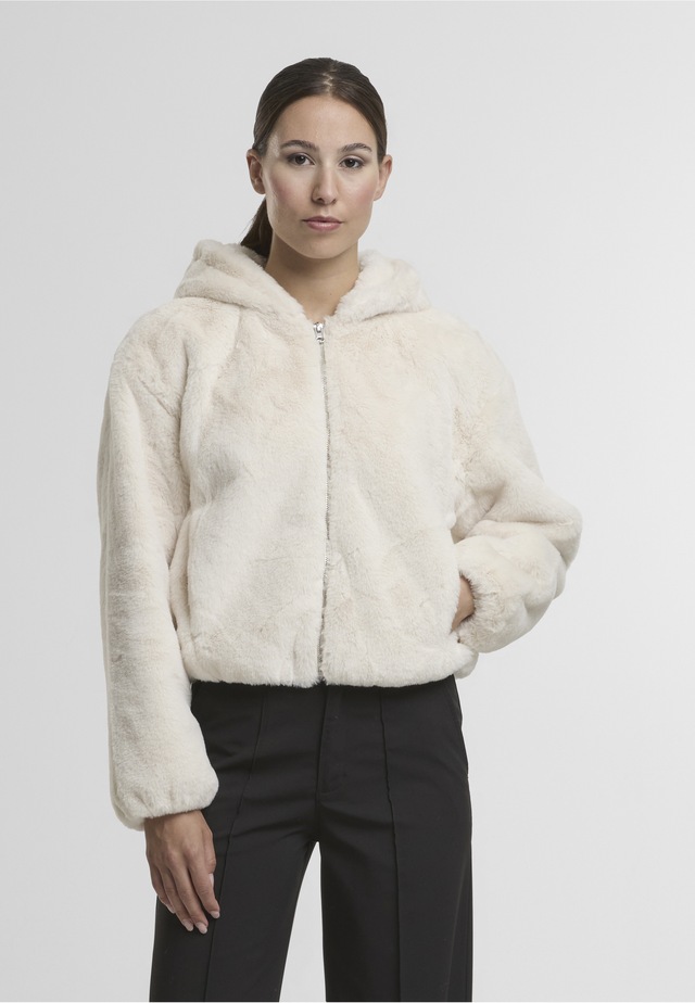 URBAN CLASSICS Sweatjacke »Urban Classics Ladies Full Zip Faux Fur Hoodie«