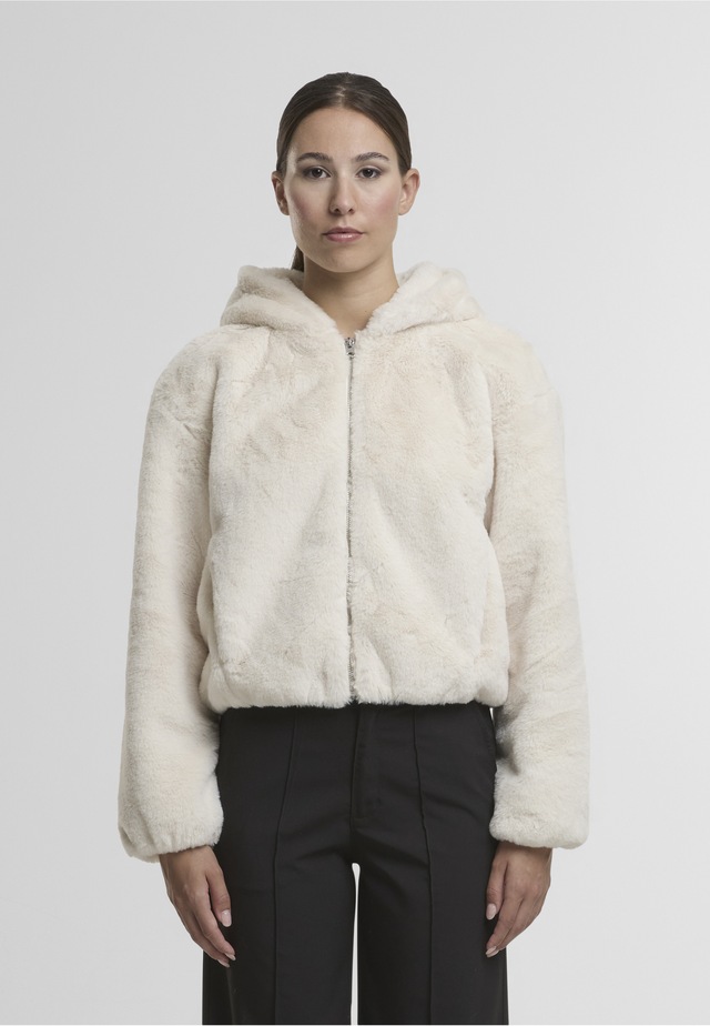 URBAN CLASSICS Sweatjacke »Urban Classics Ladies Full Zip Faux Fur Hoodie«