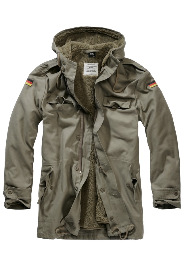 Brandit Allwetterjacke »Brandit Herren BW Flag Parka« 1 Stk. tlg. mit Kapuze