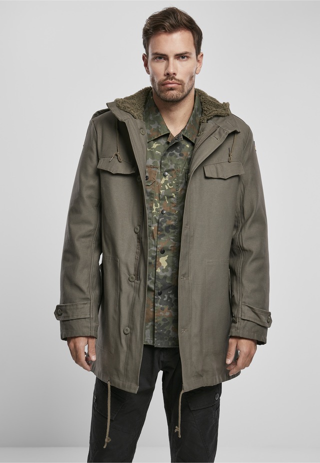 Brandit Allwetterjacke »Brandit Herren BW Flag Parka« 1 Stk. tlg. mit Kapuze