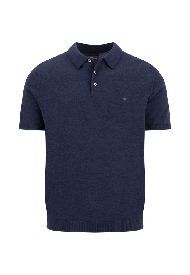 FYNCH-HATTON Polokragenpullover Sommershirt mit Stickerei