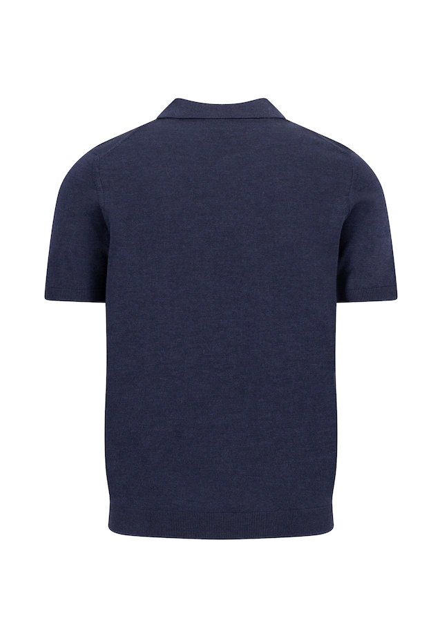FYNCH-HATTON Polokragenpullover Sommershirt mit Stickerei