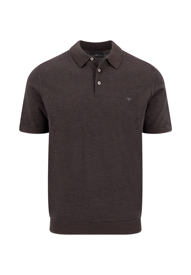 FYNCH-HATTON Polokragenpullover Sommershirt mit Stickerei
