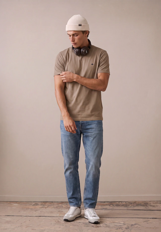 FYNCH-HATTON T-Shirt mit Logo-Stickerei