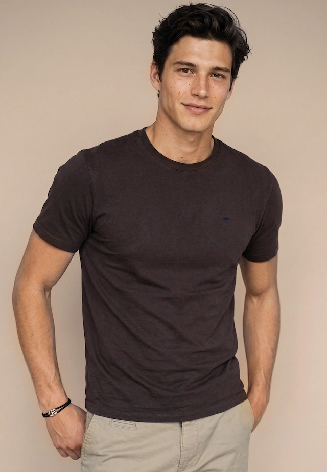FYNCH-HATTON T-Shirt mit Logo-Stickerei
