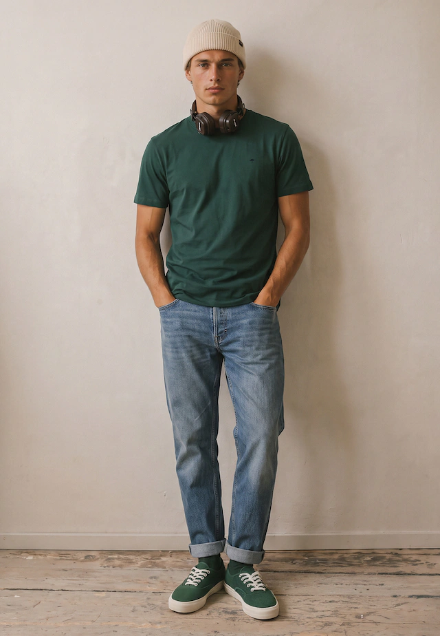 FYNCH-HATTON T-Shirt mit Logo-Stickerei