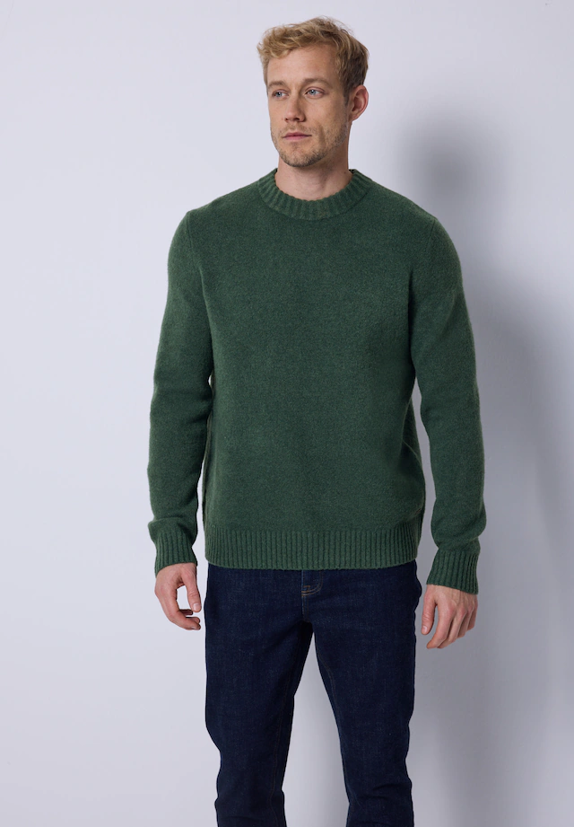 STREET ONE MEN Rundhalspullover Grobstrick