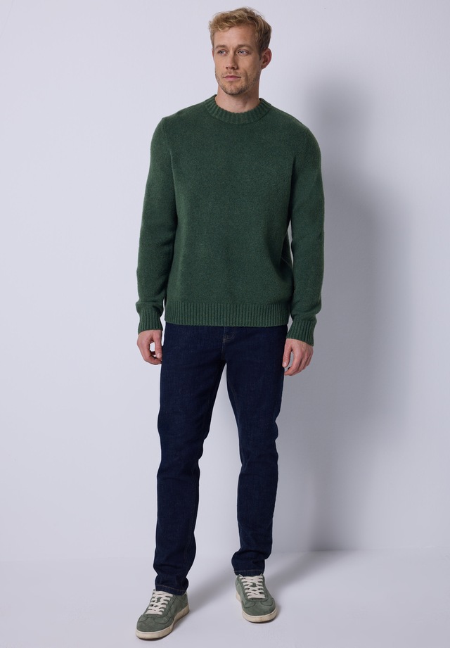 STREET ONE MEN Rundhalspullover Grobstrick