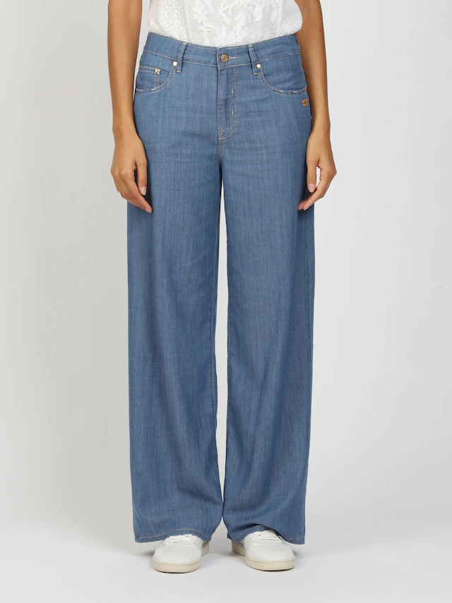 GANG Weite Jeans »94CARLOTTA« Light Denim, mit Lyocell