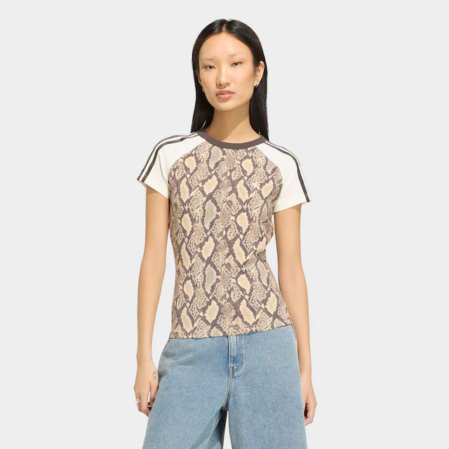 adidas Originals T-Shirt »CALI, SCHLANGENPRINT« mit Rundhalsausschnitt, in normaler Länge