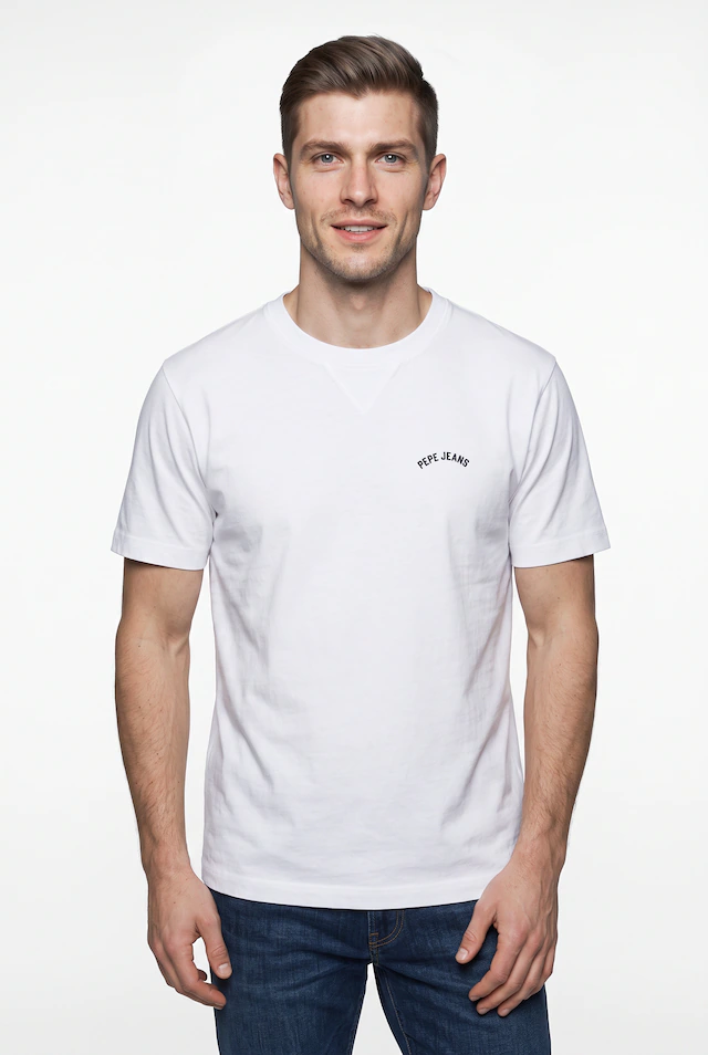 Pepe Jeans T-Shirt »JOHN TEE« mit V-Naht am Rundhals