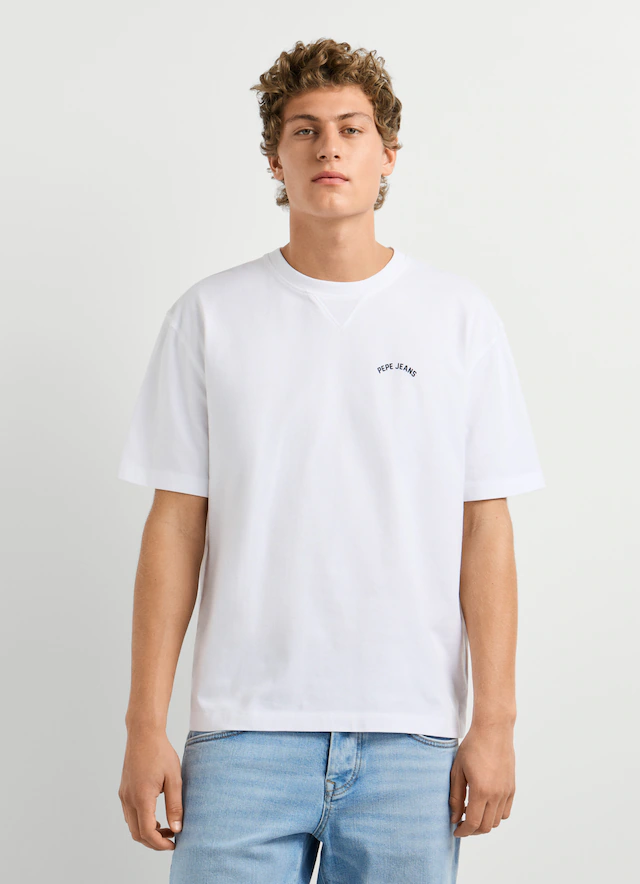 Pepe Jeans T-Shirt »JOHN TEE« mit V-Naht am Rundhals