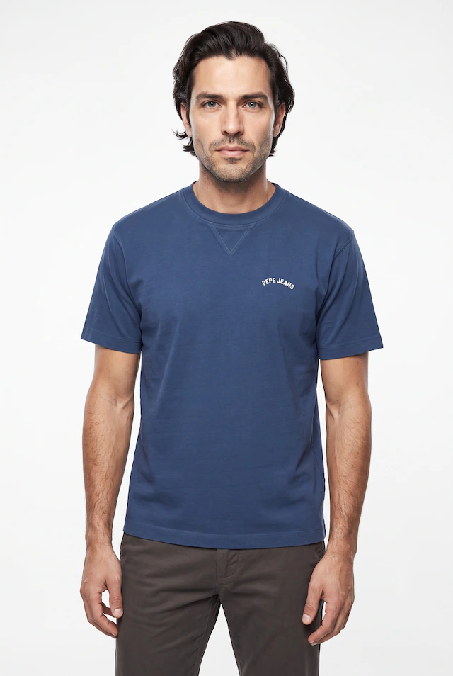 Pepe Jeans T-Shirt »JOHN TEE« mit V-Naht am Rundhals