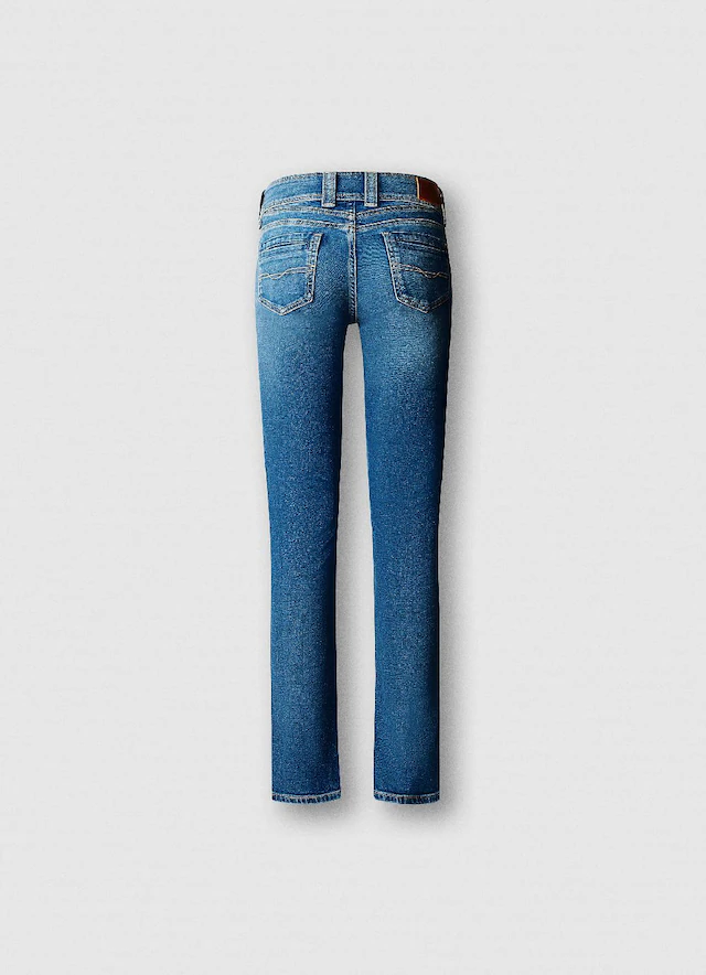 Pepe Jeans Straight-Jeans »SLIM JEANS MW GEN« mit doppeltem Knopfverschluss