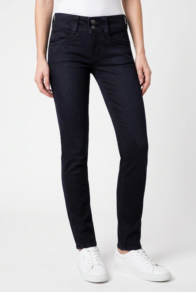 Pepe Jeans Straight-Jeans »SLIM JEANS MW GEN« mit doppeltem Knopfverschluss