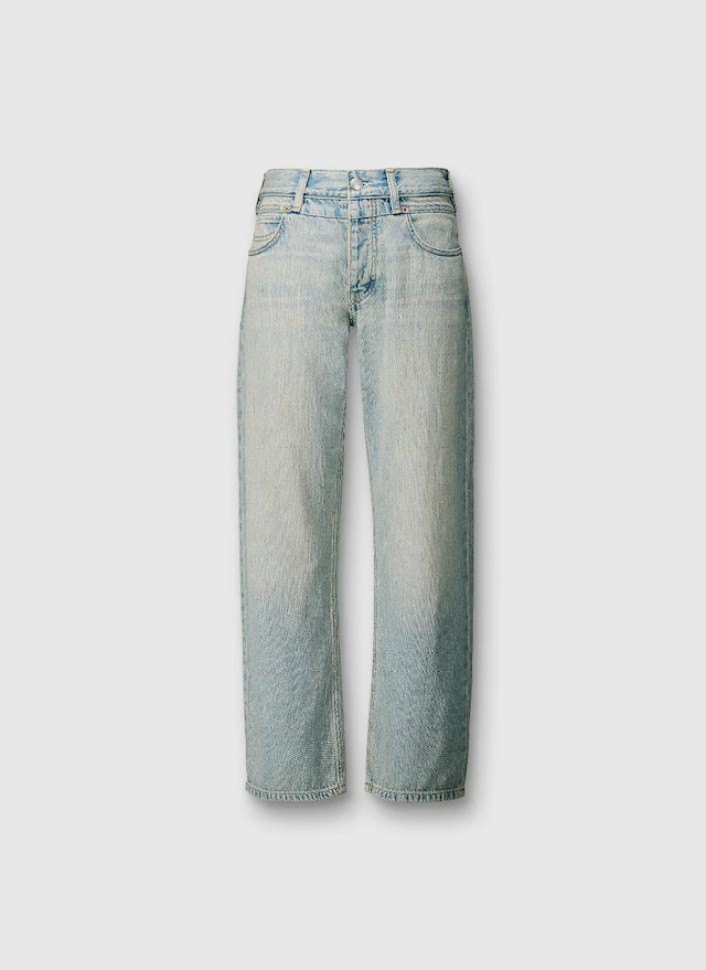 Pepe Jeans 5-Pocket-Jeans »BOYFRIEND JEANS MW CRAFT« mit mittlerem Bund