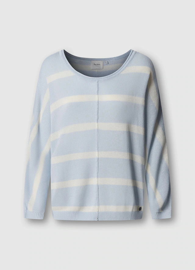 Pepe Jeans Strickpullover »ALBERTA« im Streifen-Design, locker geschnitten