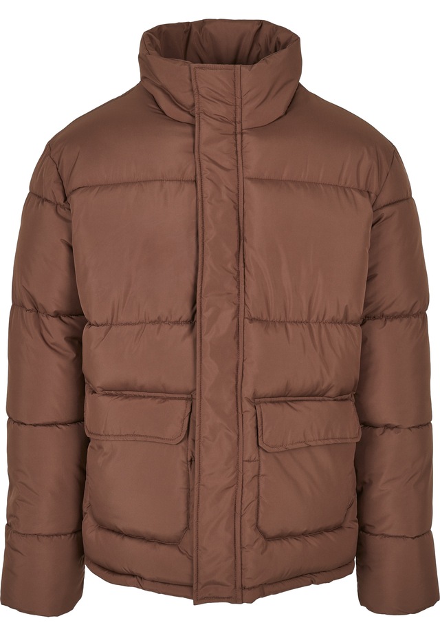 URBAN CLASSICS Winterjacke »Urban Classics Herren Short Puffer Jacket« 1 Stk. tlg. ohne Kapuze