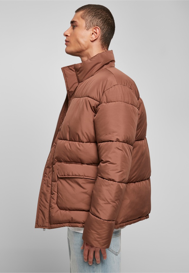 URBAN CLASSICS Winterjacke »Urban Classics Herren Short Puffer Jacket« 1 Stk. tlg. ohne Kapuze