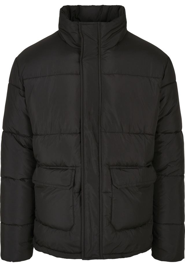 URBAN CLASSICS Winterjacke »Urban Classics Herren Short Puffer Jacket« 1 Stk. tlg. ohne Kapuze