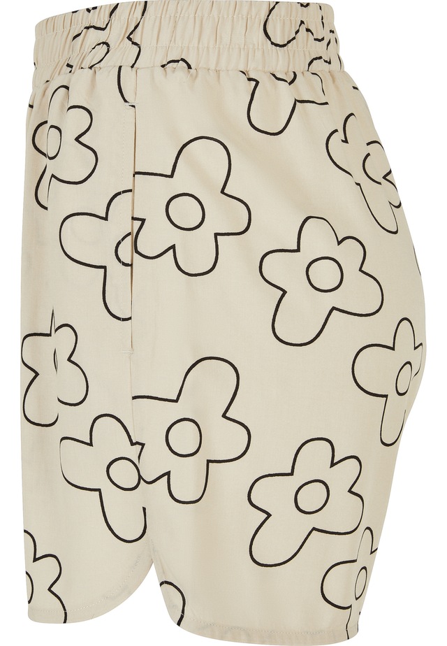 URBAN CLASSICS Stoffhose »Urban Classics Damen Ladies AOP Viscose Resort Shorts«